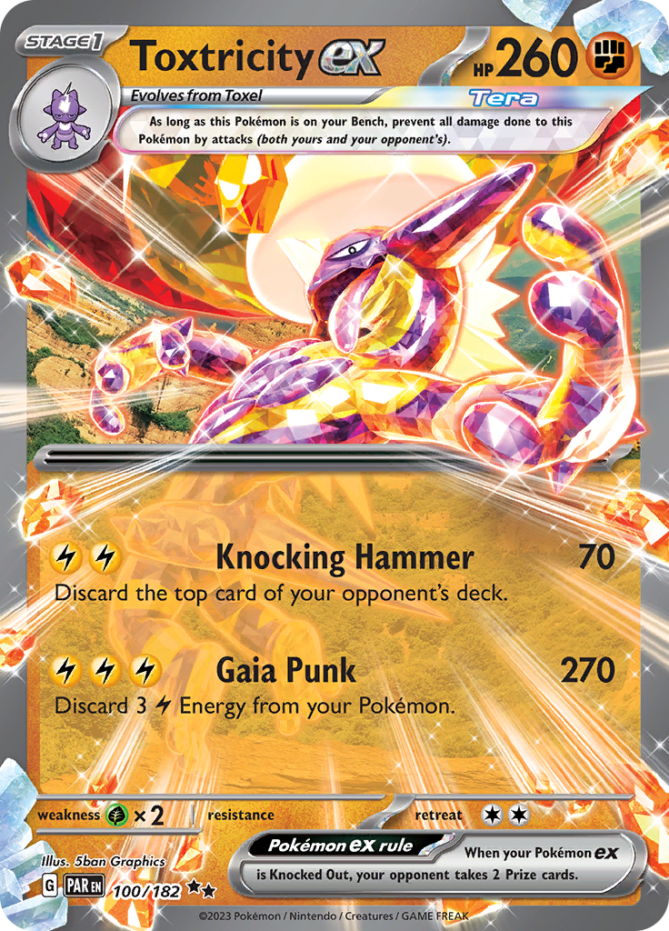 Toxtricity ex (100/182) [Scarlet & Violet: Paradox Rift] | Odin's Place