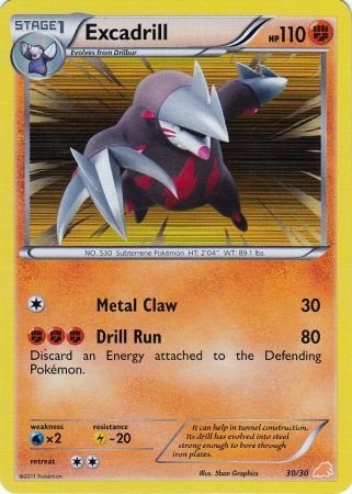 Excadrill (30/30) [Black & White: Trainer Kit - Excadrill] | Odin's Place