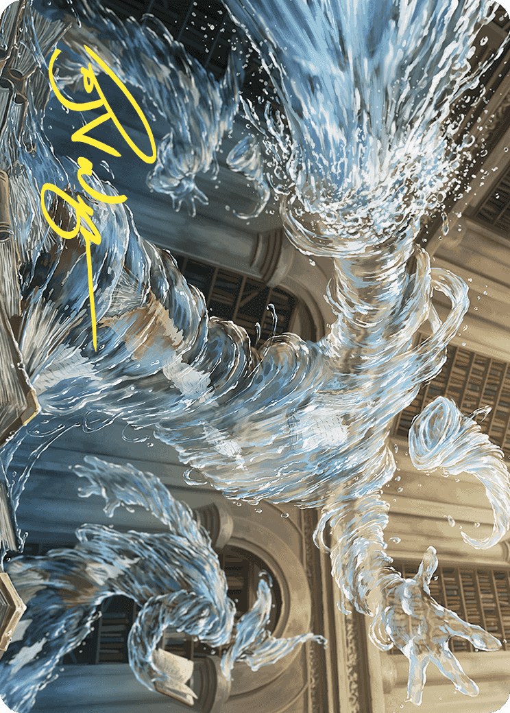 Splashy Spellcaster Art Card (Gold-Stamped Signature) [Wilds of Eldraine Art Series] | Odin's Place
