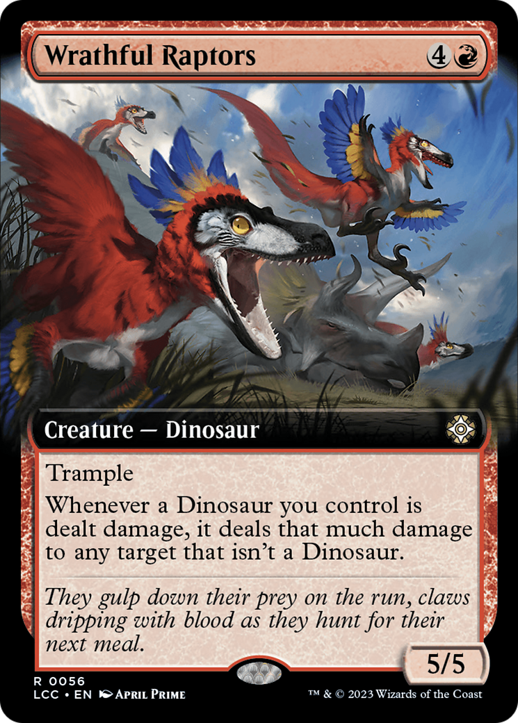 Wrathful Raptors (Extended Art) [The Lost Caverns of Ixalan Commander] | Odin's Place
