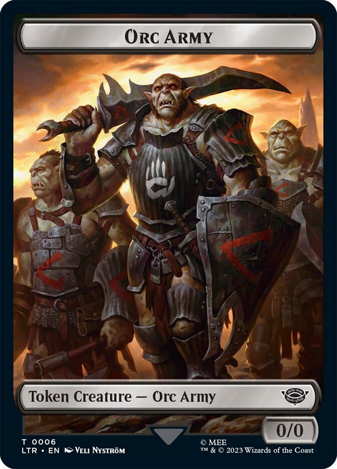 Orc Army Token (06) [The Lord of the Rings: Tales of Middle-Earth Tokens] | Odin's Place