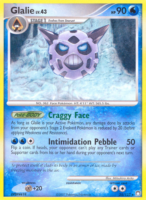 Glalie (25/123) [Diamond & Pearl: Mysterious Treasures] | Odin's Place