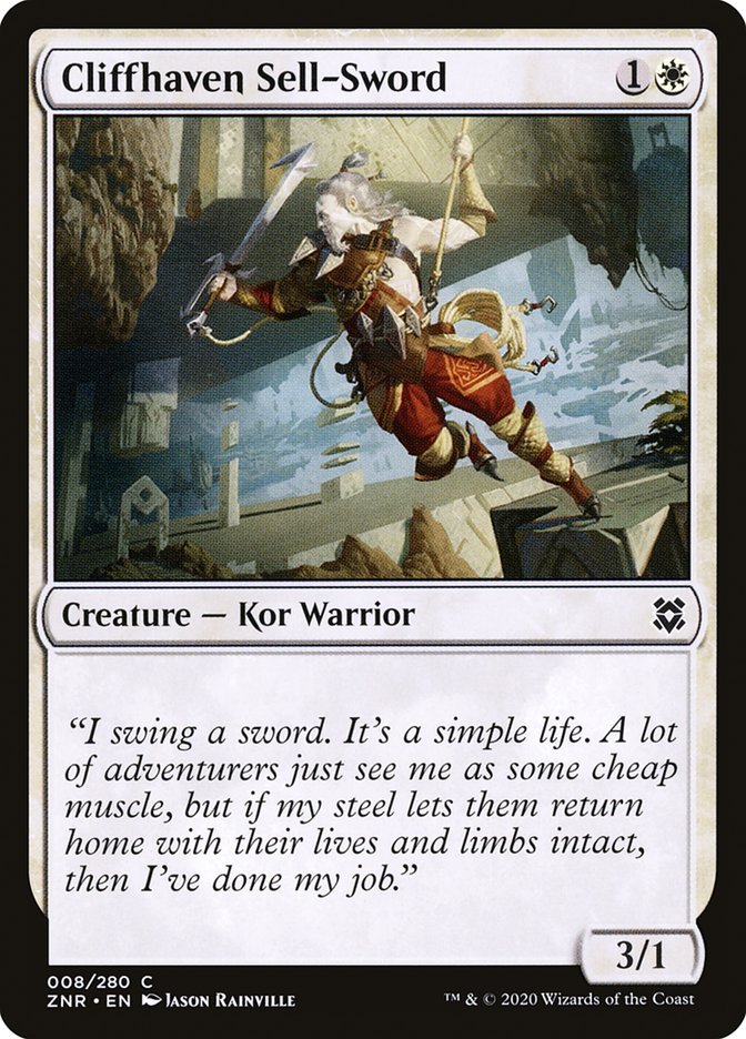 Cliffhaven Sell-Sword [Zendikar Rising] | Odin's Place