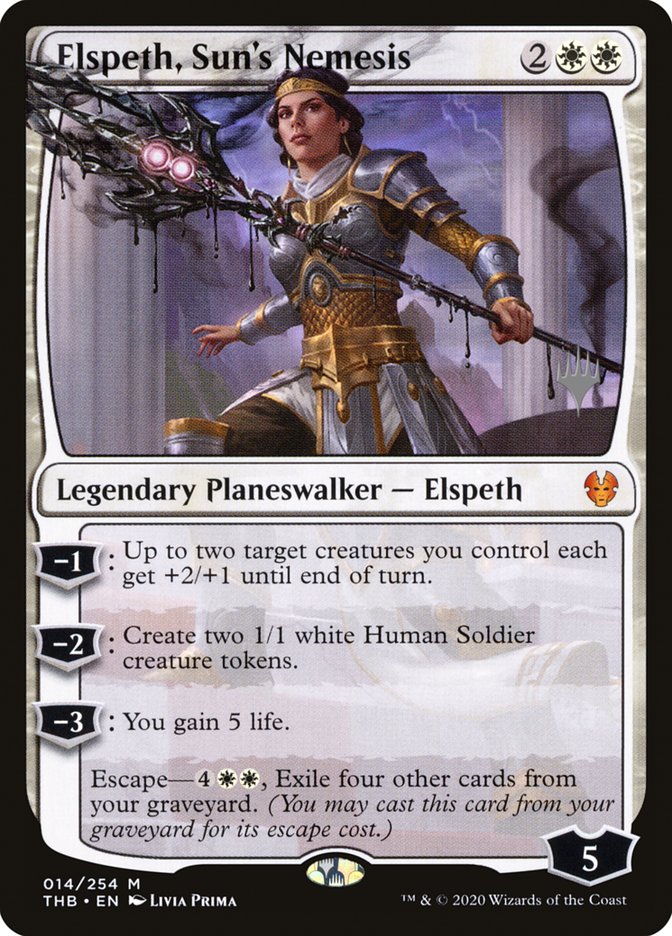 Elspeth, Sun's Nemesis (Promo Pack) [Theros Beyond Death Promos] | Odin's Place