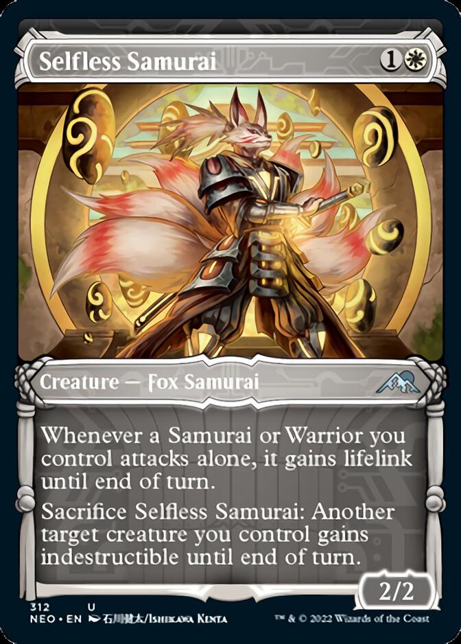 Selfless Samurai (Showcase Samurai) [Kamigawa: Neon Dynasty] | Odin's Place