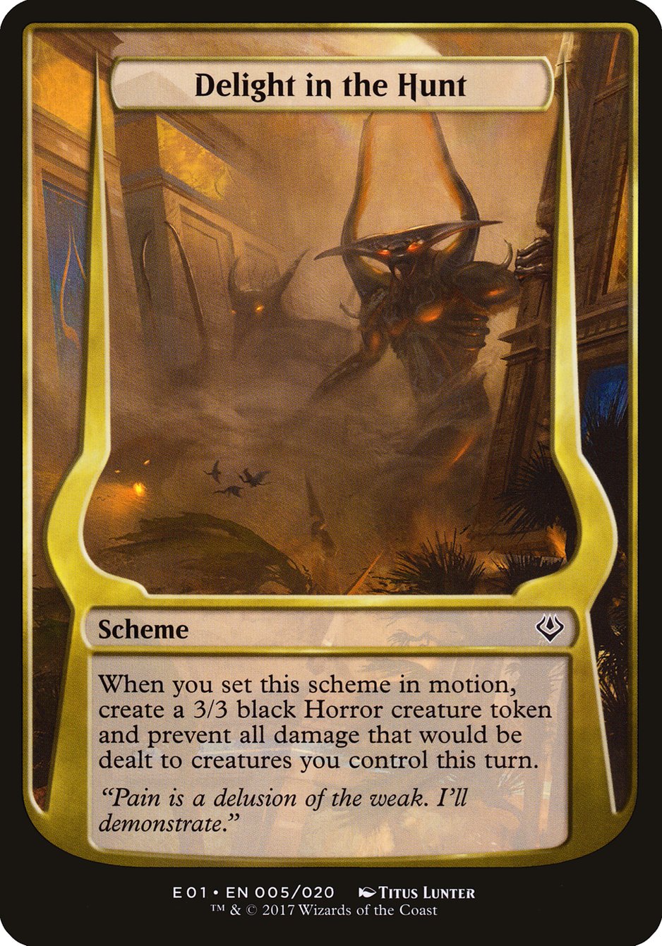 Delight in the Hunt (5) (Schemes) [Archenemy: Nicol Bolas Schemes] | Odin's Place