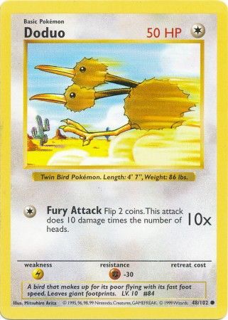 Doduo (48/102) [Base Set Shadowless Unlimited] | Odin's Place