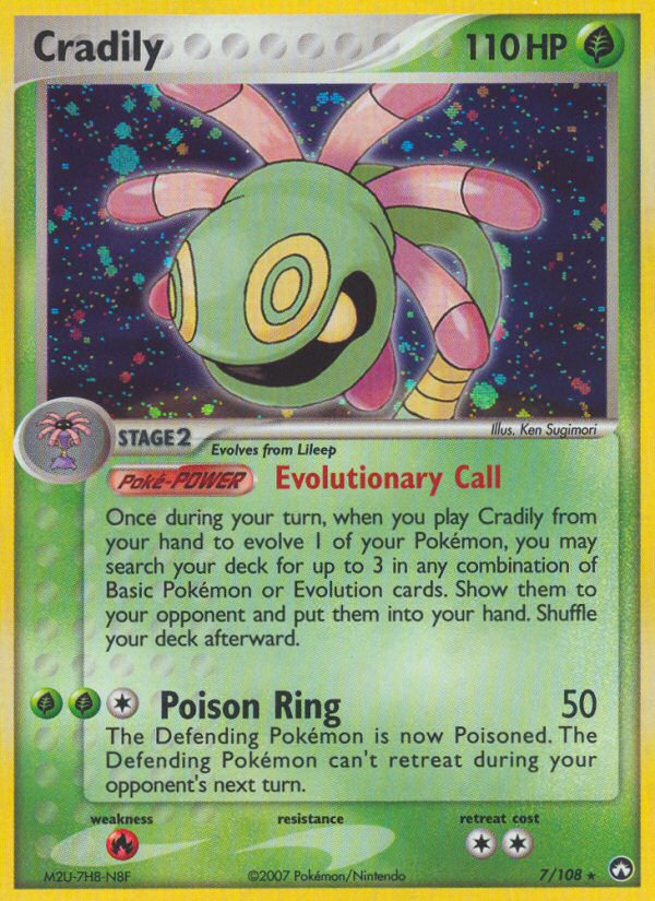 Cradily (7/108) [EX: Power Keepers] | Odin's Place