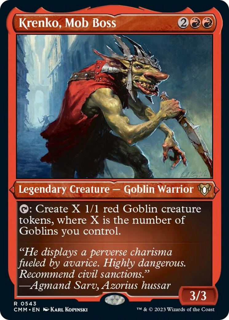 Krenko, Mob Boss (Foil Etched) [Commander Masters] | Odin's Place