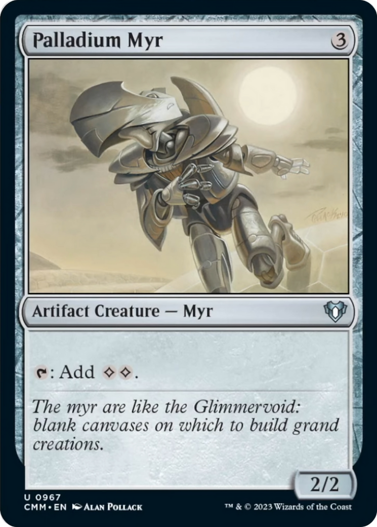Palladium Myr [Commander Masters] | Odin's Place
