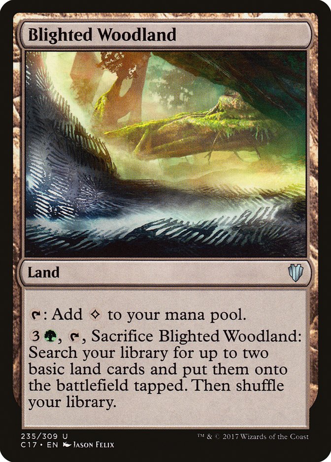 Blighted Woodland (235) [Commander 2017] | Odin's Place