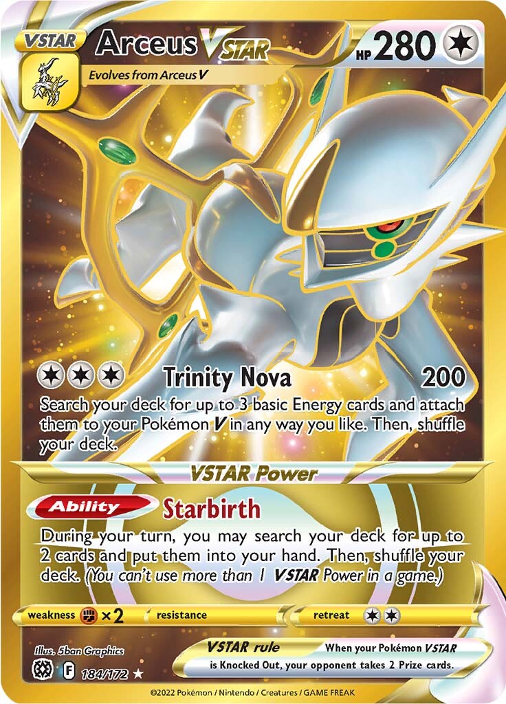 Arceus VSTAR (184/172) [Sword & Shield: Brilliant Stars] | Odin's Place