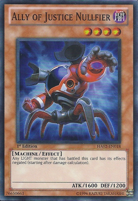 Ally of Justice Nullfier [HA02-EN018] Super Rare | Odin's Place