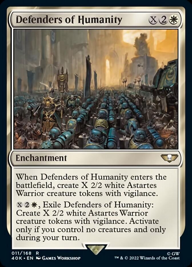 Defenders of Humanity (Surge Foil) [Warhammer 40,000] | Odin's Place
