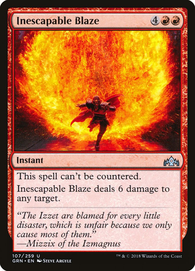 Inescapable Blaze (107) [Guilds of Ravnica] | Odin's Place