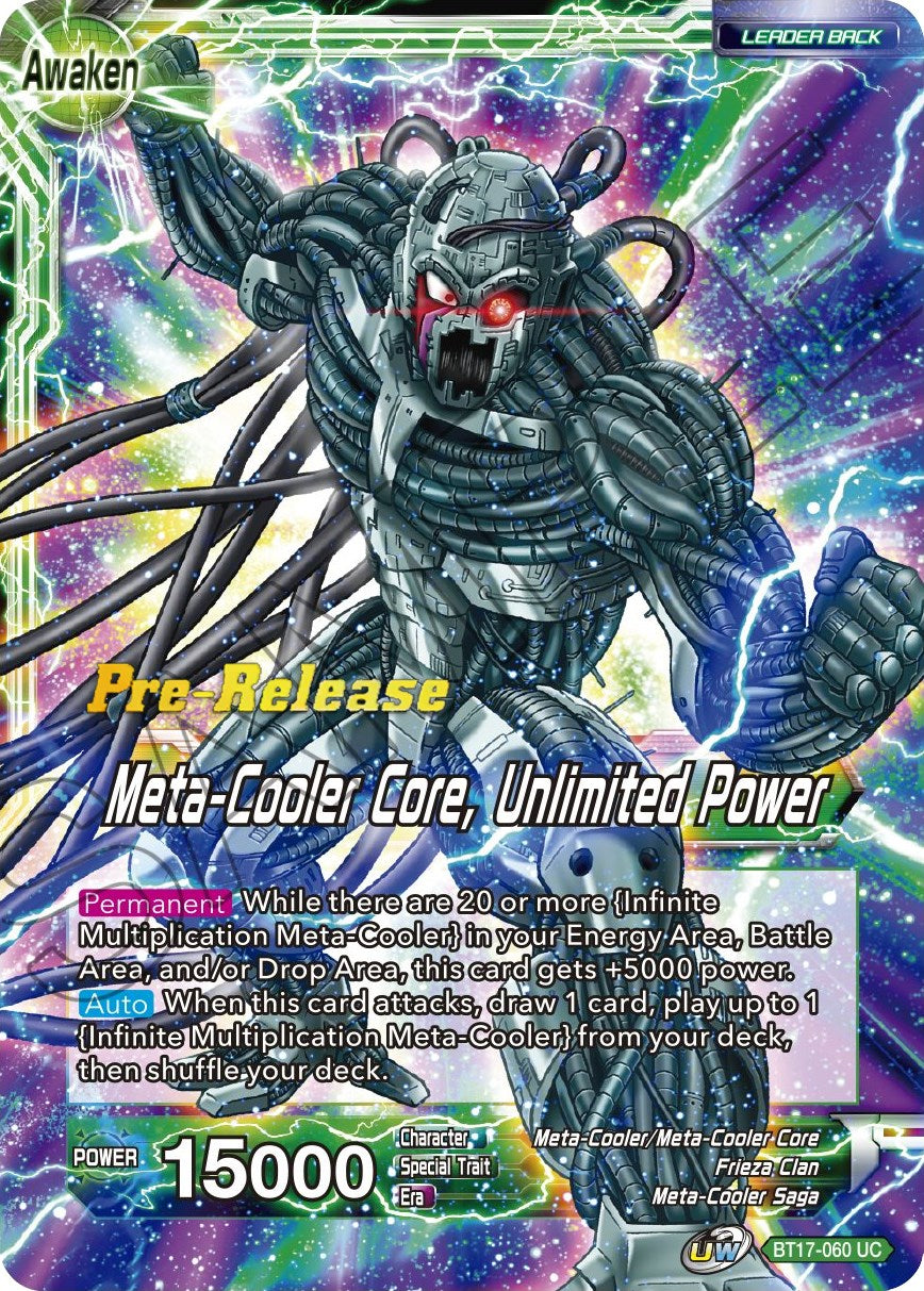 Meta-Cooler // Meta-Cooler Core, Unlimited Power (BT17-060) [Ultimate Squad Prerelease Promos] | Odin's Place