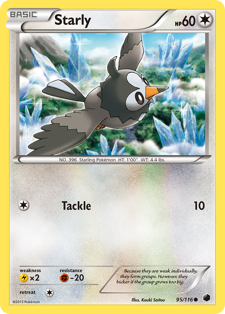 Starly (95/116) [Black & White: Plasma Freeze] | Odin's Place