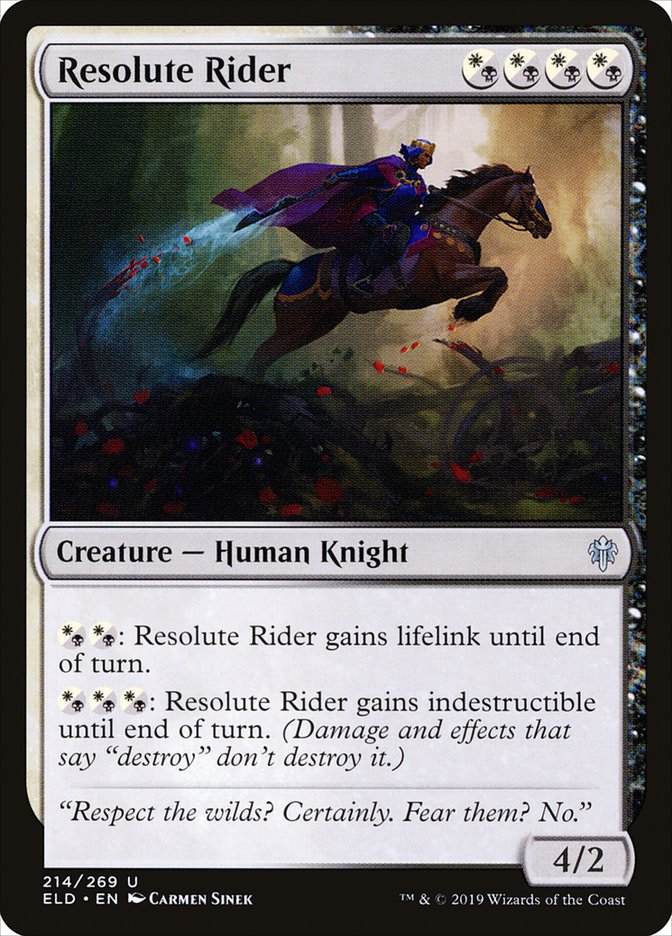 Resolute Rider [Throne of Eldraine] | Odin's Place