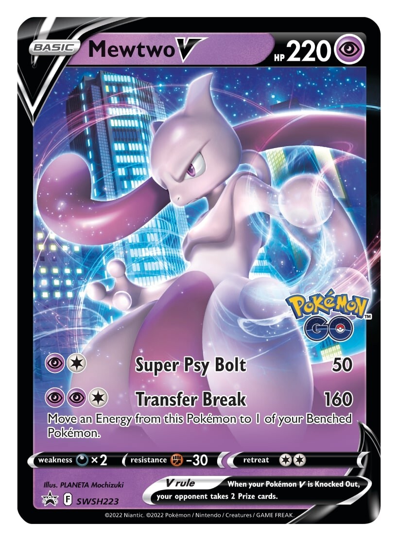 Mewtwo V (SWSH223) [Sword & Shield: Black Star Promos] | Odin's Place