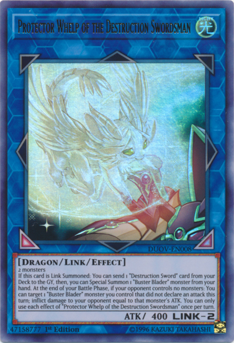 Protector Whelp of the Destruction Swordsman [DUOV-EN008] Ultra Rare | Odin's Place