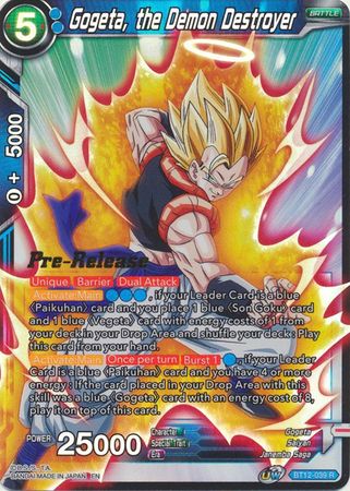 Gogeta, the Demon Destroyer (BT12-039) [Vicious Rejuvenation Prerelease Promos] | Odin's Place