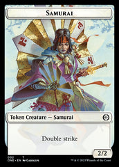 Rebel // Samurai Double-Sided Token [Phyrexia: All Will Be One Tokens] | Odin's Place