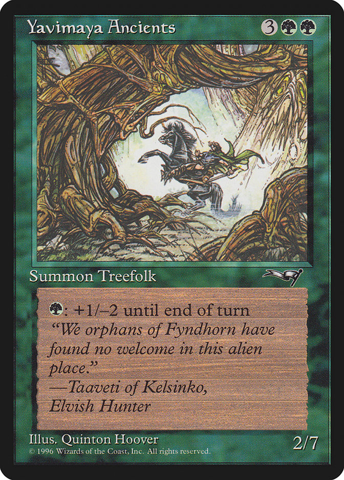 Yavimaya Ancients (Horse Art) [Alliances] | Odin's Place