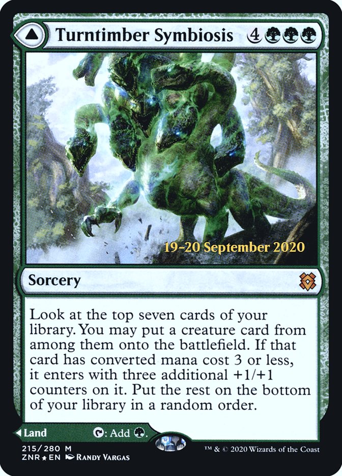 Turntimber Symbiosis // Turntimber, Serpentine Wood [Zendikar Rising Prerelease Promos] | Odin's Place