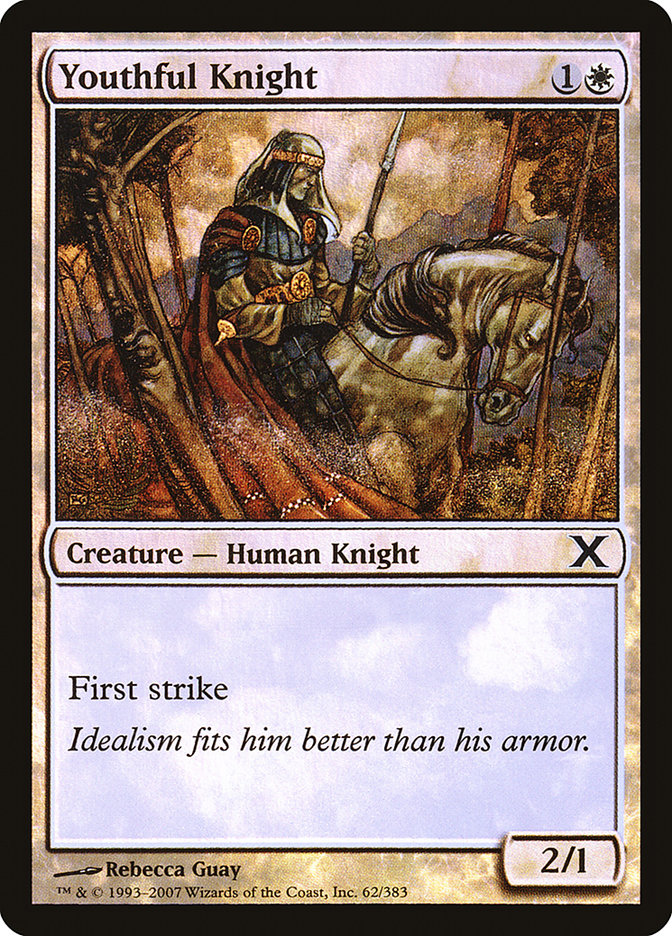 Youthful Knight (Premium Foil) [Tenth Edition] | Odin's Place