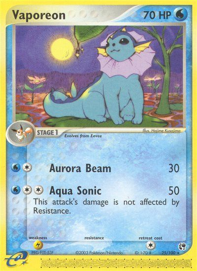 Vaporeon (25/100) [EX: Sandstorm] | Odin's Place