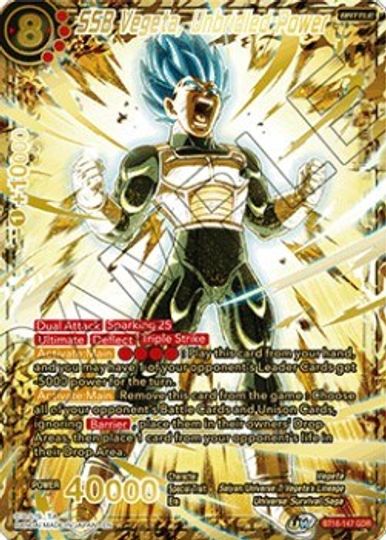 SSB Vegeta, Unbridled Power (God Rare) (BT16-147) [Tournament Promotion Cards] | Odin's Place
