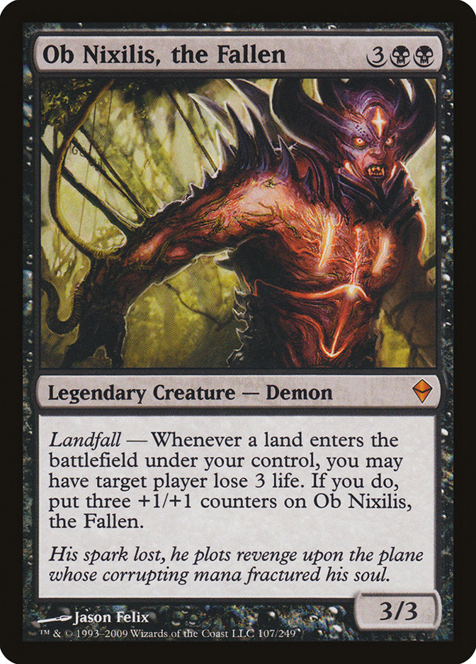 Ob Nixilis, the Fallen (107) [Zendikar] | Odin's Place