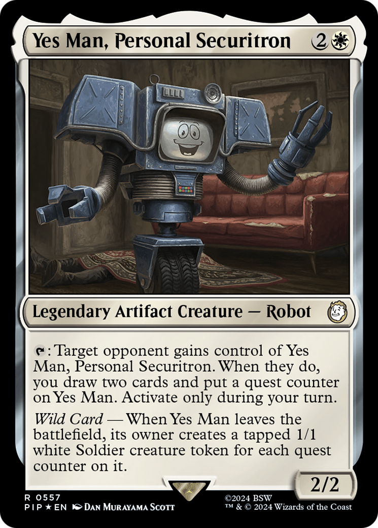 Yes Man, Personal Securitron (Surge Foil) [Fallout] | Odin's Place