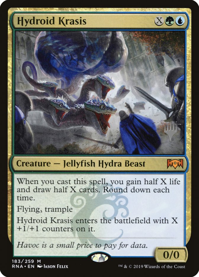 Hydroid Krasis (Promo Pack) [Ravnica Allegiance Promos] | Odin's Place