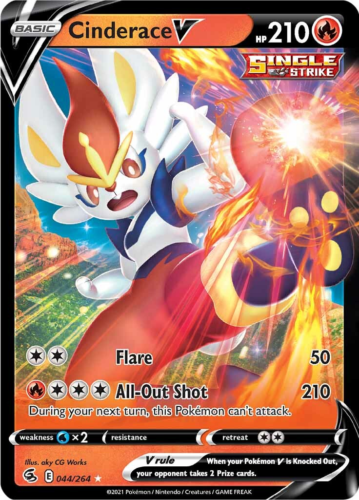 Cinderace V (044/264) [Sword & Shield: Fusion Strike] | Odin's Place