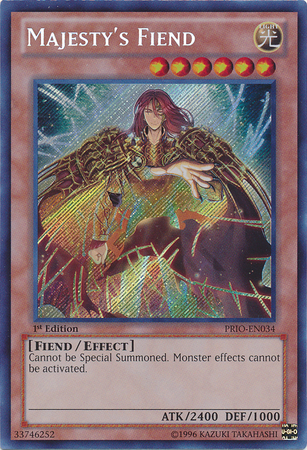 Majesty's Fiend [PRIO-EN034] Secret Rare | Odin's Place