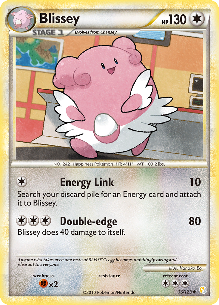 Blissey (36/123) [HeartGold & SoulSilver: Base Set] | Odin's Place