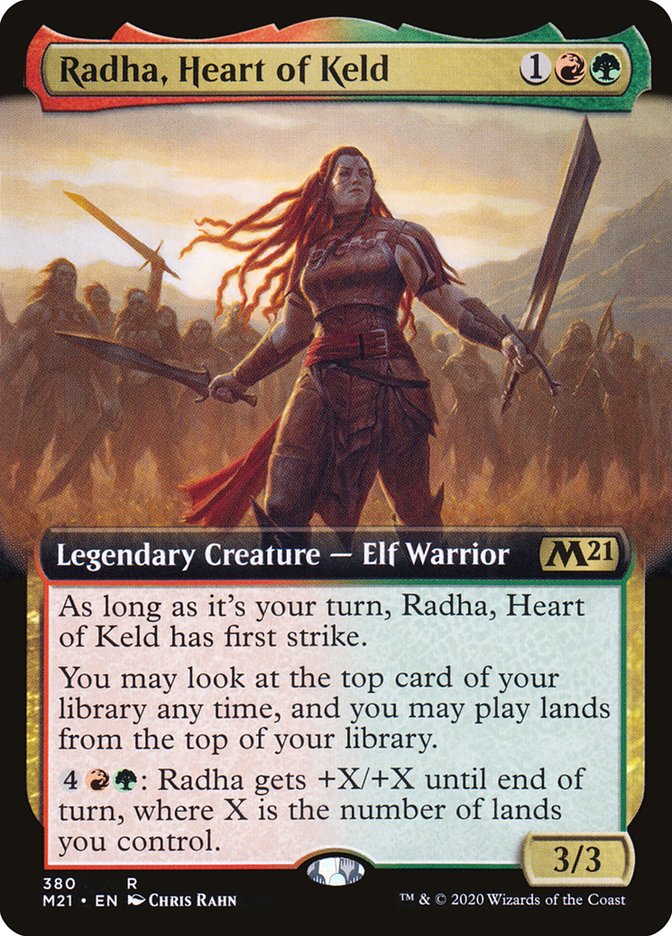 Radha, Heart of Keld (Extended Art) [Core Set 2021] | Odin's Place