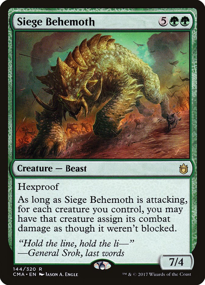 Siege Behemoth (144) [Commander Anthology] | Odin's Place