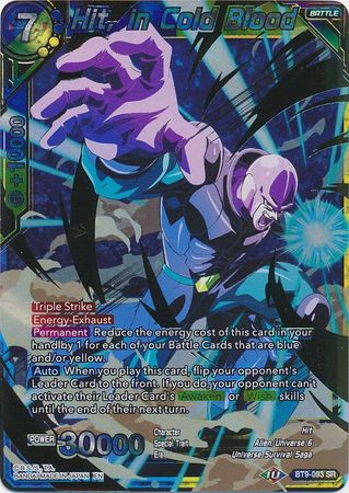 Hit, in Cold Blood (BT9-093) [Universal Onslaught] | Odin's Place