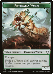 Phyrexian Wurm // Phyrexian Insect Double-Sided Token [Phyrexia: All Will Be One Commander Tokens] | Odin's Place