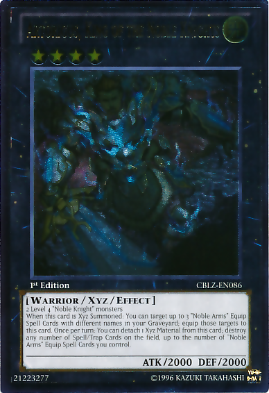 Artorigus, King of the Noble Knights [CBLZ-EN086] Ultimate Rare | Odin's Place