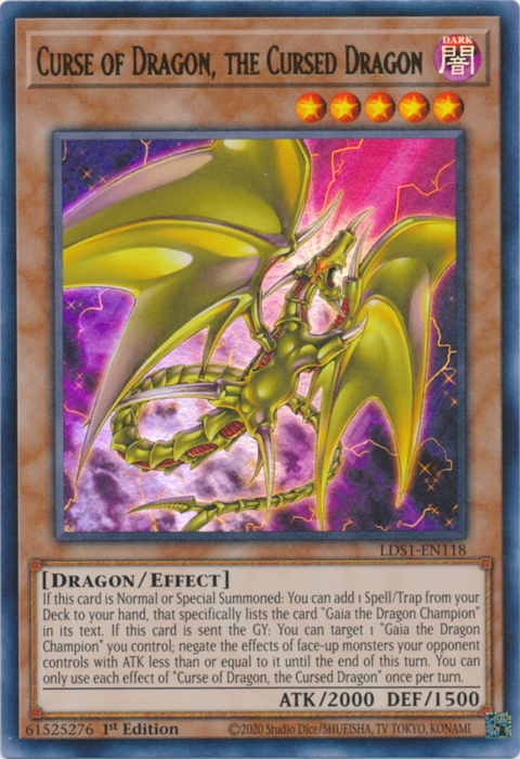 Curse of Dragon, the Cursed Dragon [LDS1-EN118] Ultra Rare | Odin's Place