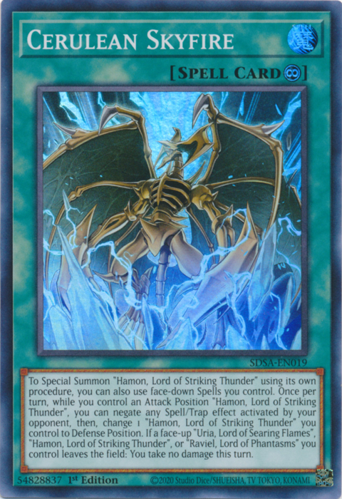 Cerulean Skyfire [SDSA-EN019] Super Rare | Odin's Place
