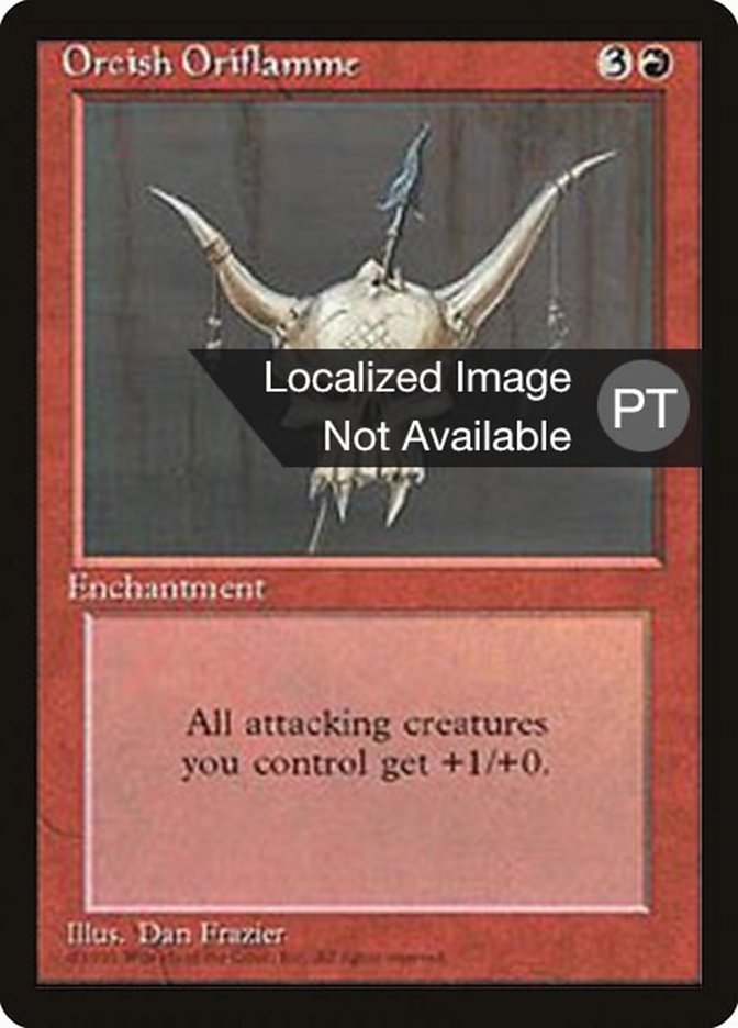 Orcish Oriflamme [Fourth Edition (Foreign Black Border)] | Odin's Place