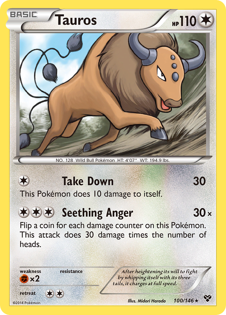 Tauros (100/146) [XY: Base Set] | Odin's Place