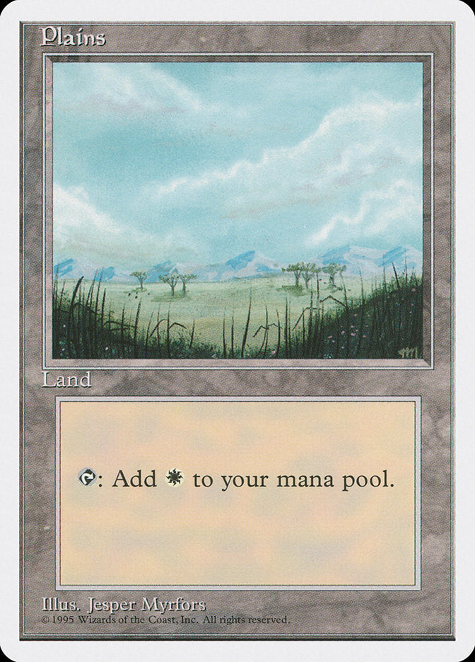 Plains (Trees on Plain / Signature on Right) [Fourth Edition] | Odin's Place