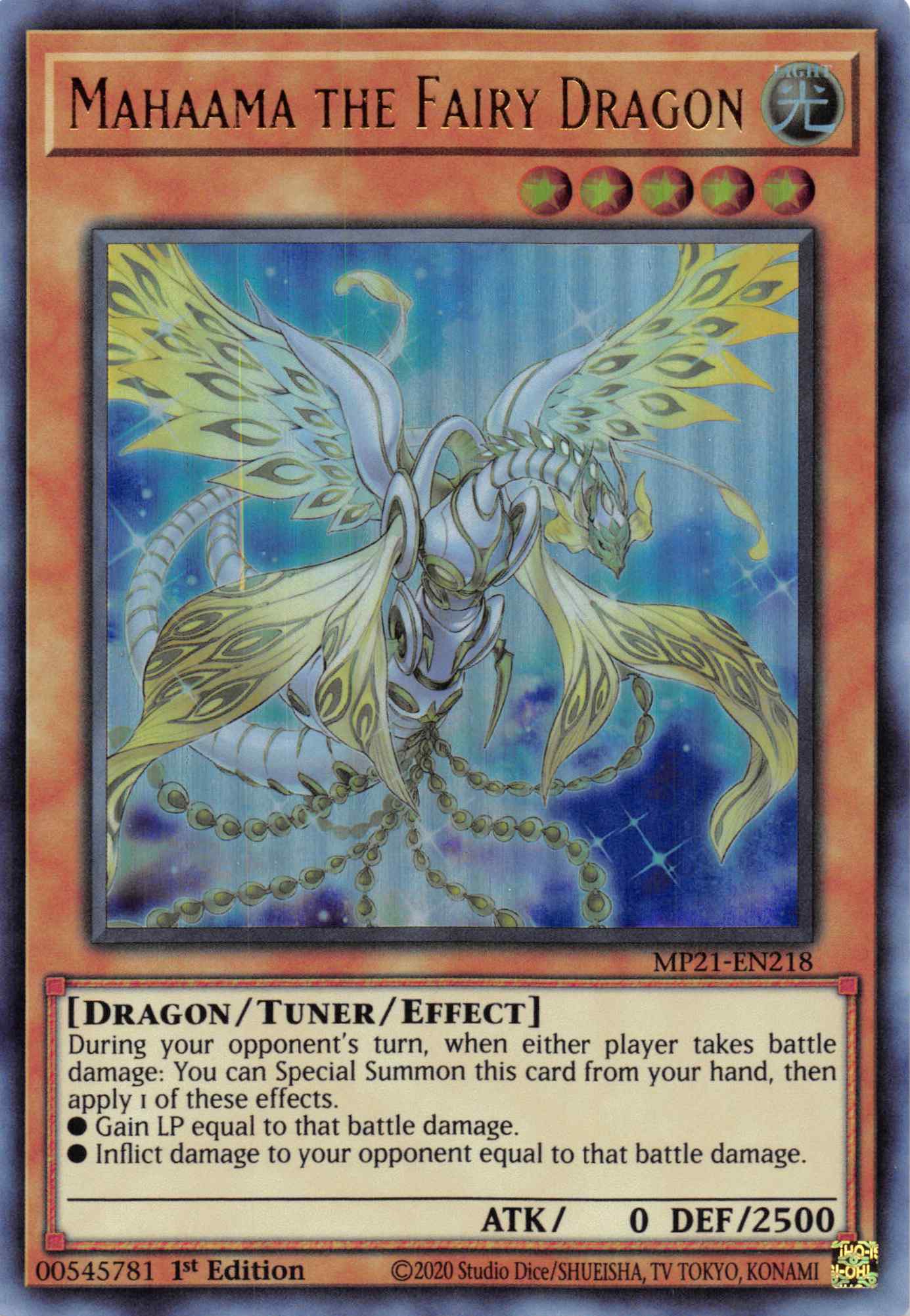Mahaama the Fairy Dragon [MP21-EN218] Ultra Rare | Odin's Place