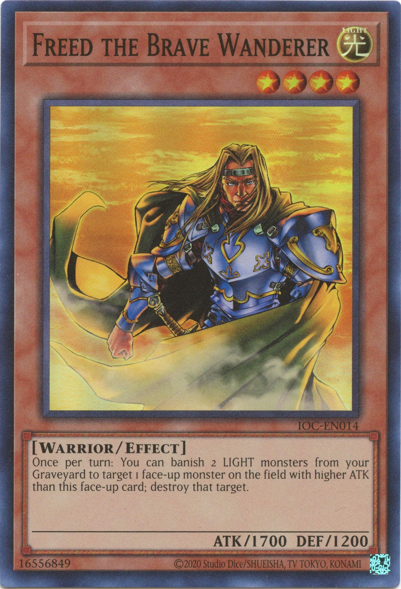Freed the Brave Wanderer (25th Anniversary) [IOC-EN014] Super Rare | Odin's Place