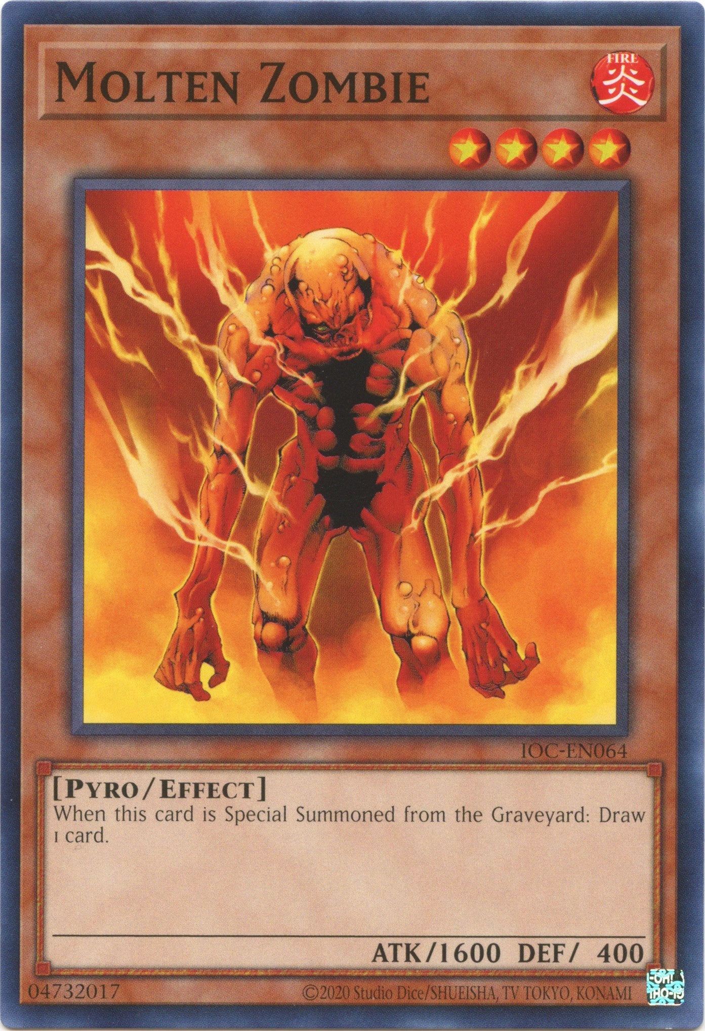 Molten Zombie (25th Anniversary) [IOC-EN064] Common | Odin's Place